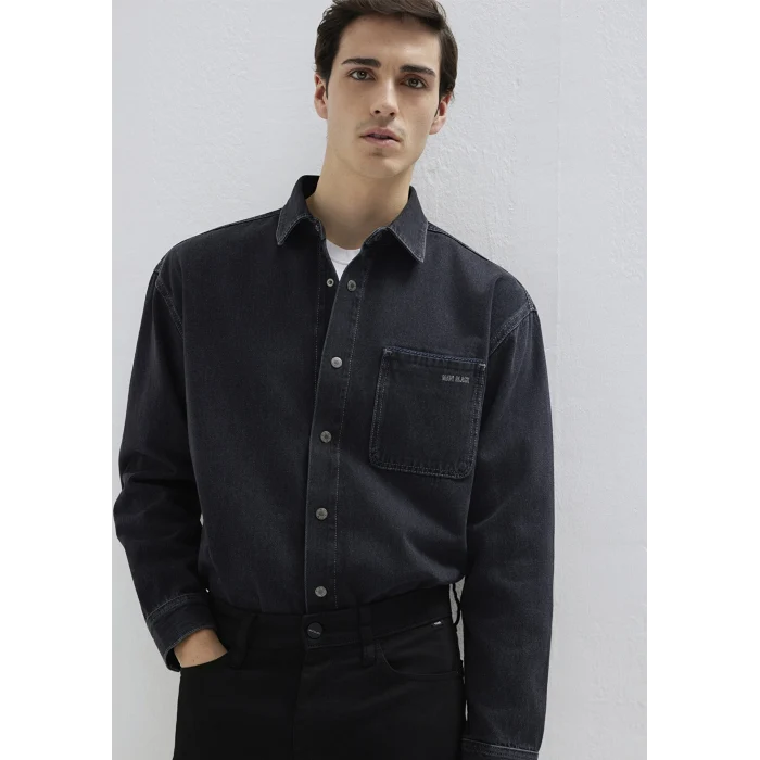 Mavi 0210588-85622 Aidan Mavi Black Antrasit Jean Gömlek