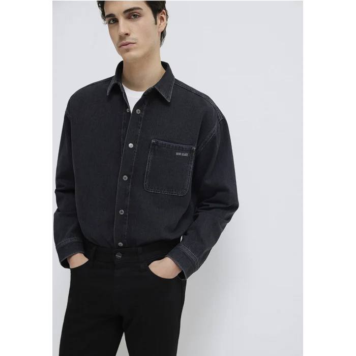 Mavi 0210588-85622 Aidan Mavi Black Antrasit Jean Gömlek
