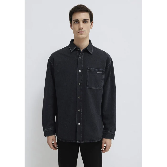 Mavi 0210588-85622 Aidan Mavi Black Antrasit Jean Gömlek