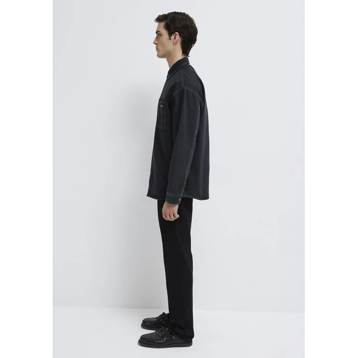 Mavi 0210588-85622 Aidan Mavi Black Antrasit Jean Gömlek