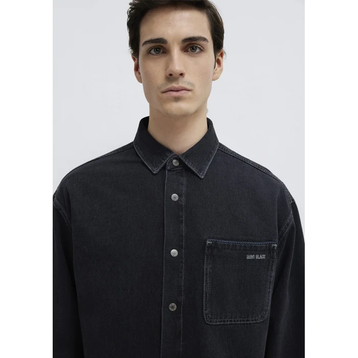 Mavi 0210588-85622 Aidan Mavi Black Antrasit Jean Gömlek