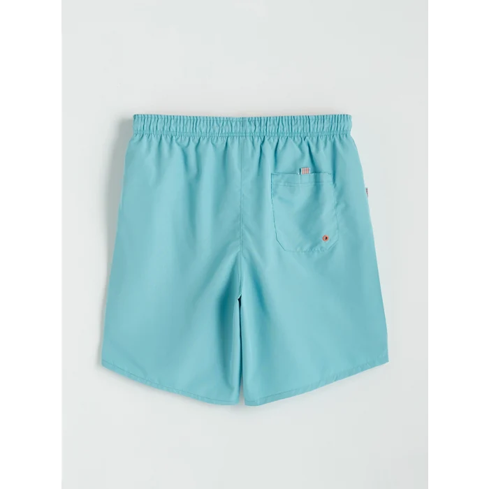 LCW SWIMWEAR Mavi Diz Hizası Boy Erkek Deniz Şortu