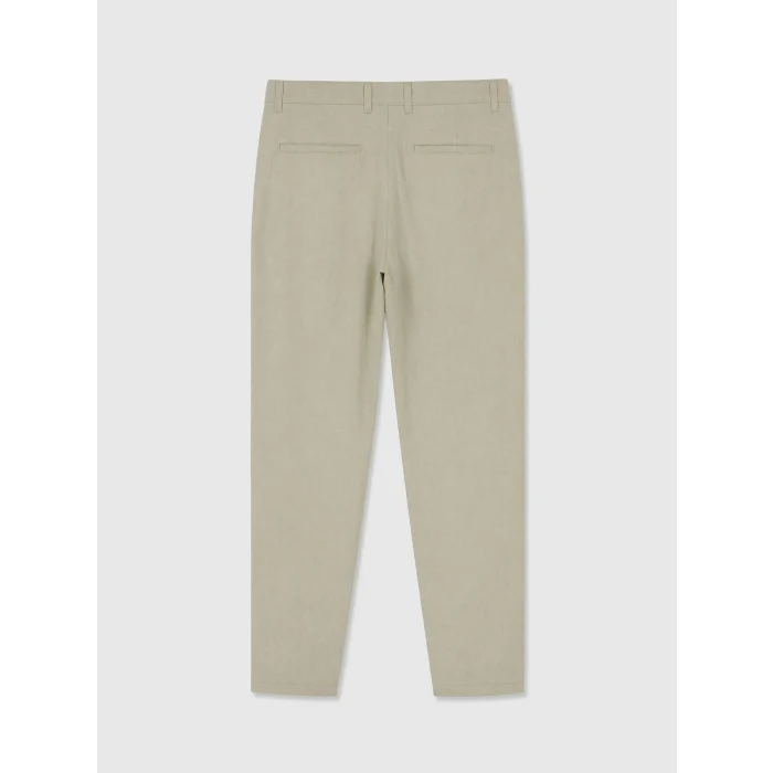 LCW Vision Yeşil Regular Fit Keten Karışımlı Erkek Pantolon