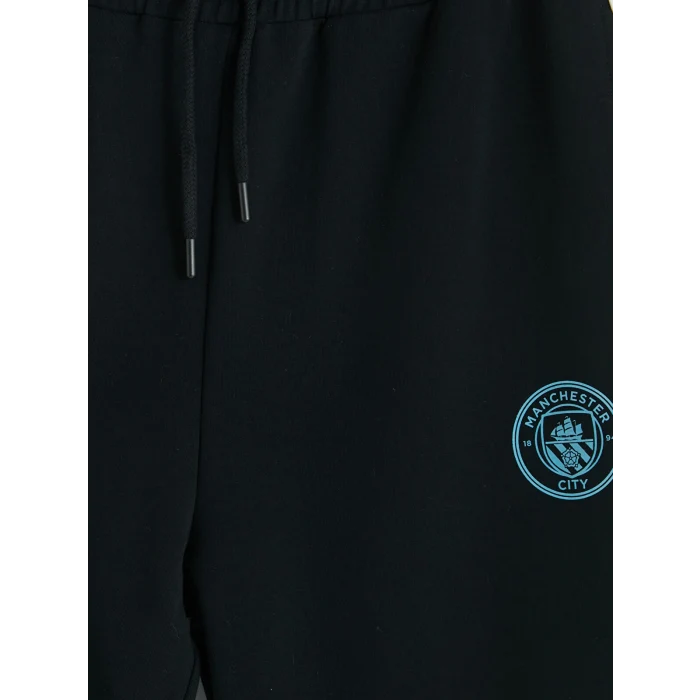 XSIDE ACTIVE Siyah Slim Fit Manchester City Baskılı Erkek Jogger Eşofman Altı