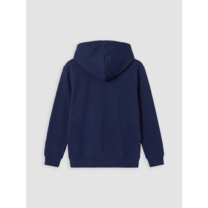 LCW Kids Lacivert Kapüşonlu Erkek Çocuk Fermuarlı Sweatshirt