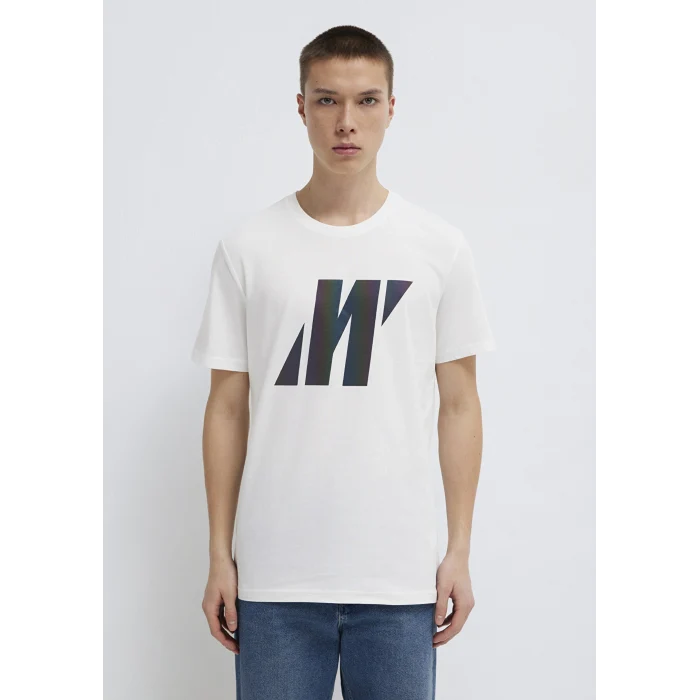 Mavi 066255-30701 Mavi Pro Reflektör Logo Baskılı Beyaz Tişört
