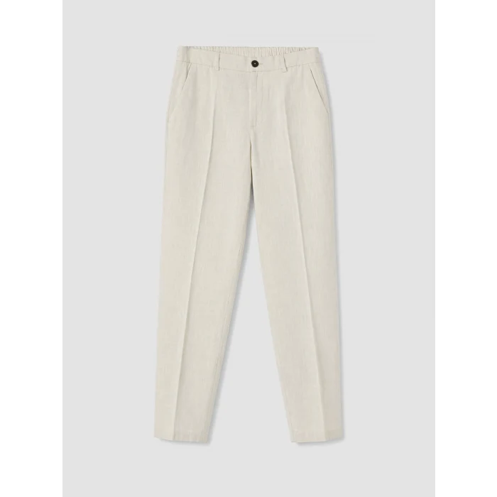 SOUTHBLUE Gri Regular Fit Keten Görünümlü Erkek Pantolon
