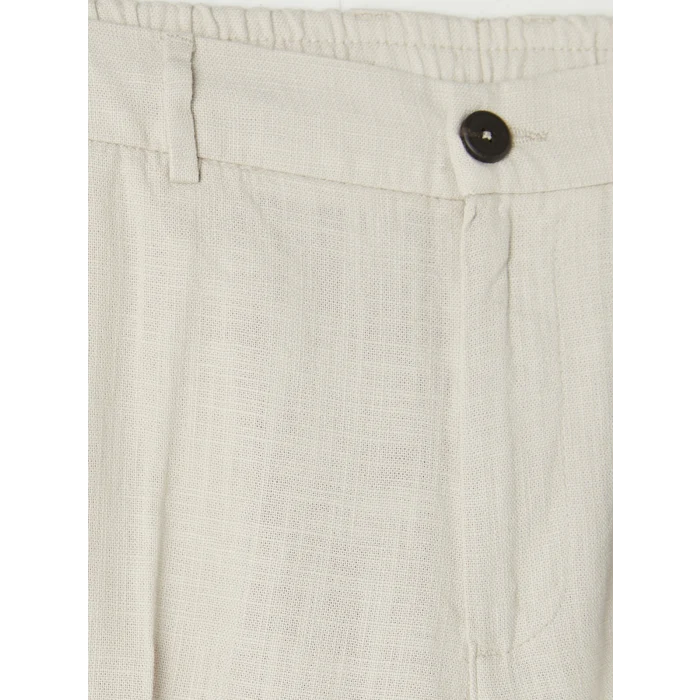 SOUTHBLUE Gri Regular Fit Keten Görünümlü Erkek Pantolon