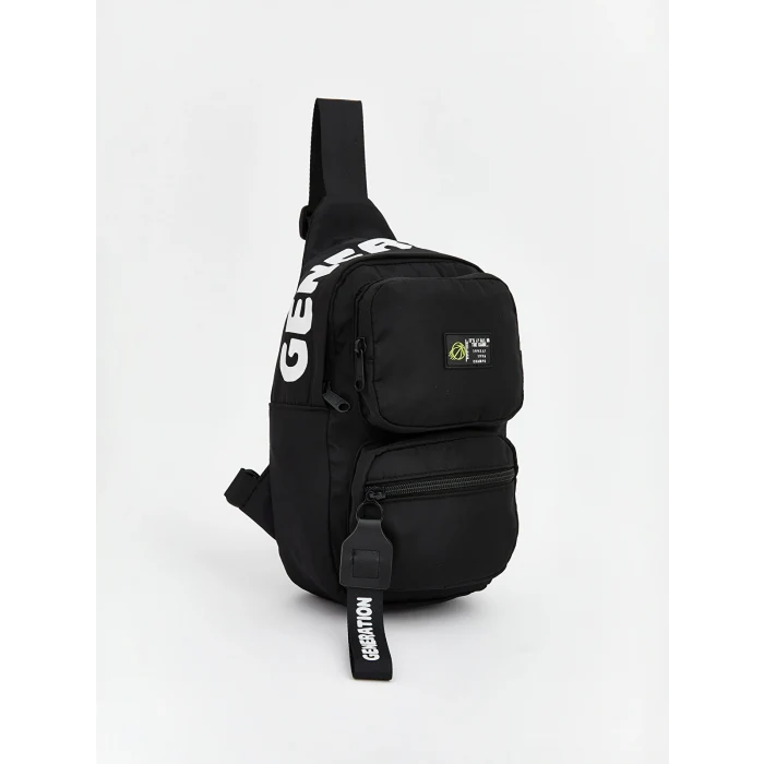 LCW ACCESSORIES Siyah Baskılı Erkek Sırt Çantası