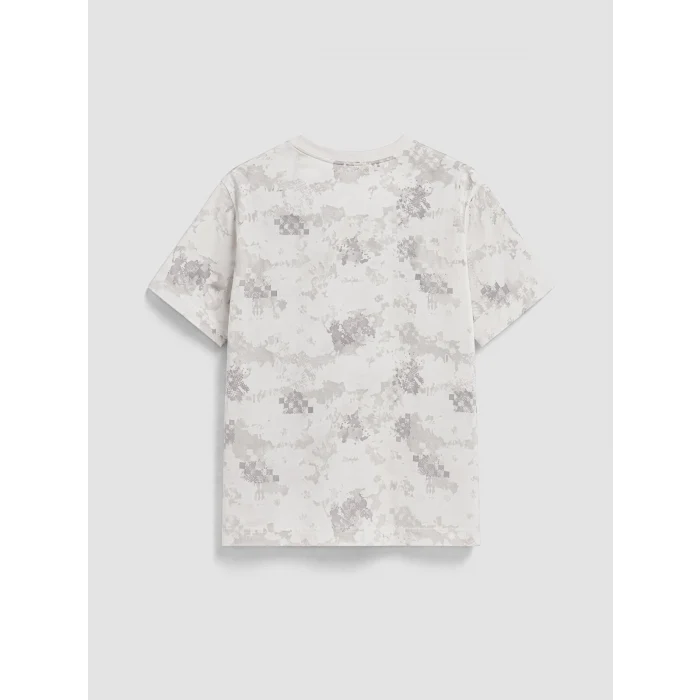 LCW Kids Ekru Pokemon Baskılı Erkek Çocuk Şortlu Pijama Takımı