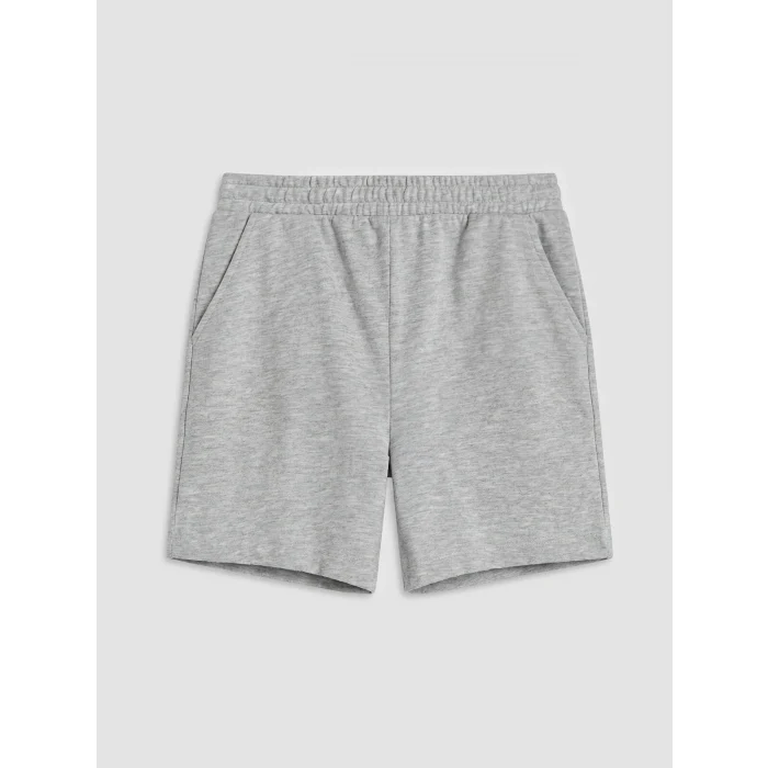 LCW Kids Gri Beli Lastikli Kız Çocuk Şort