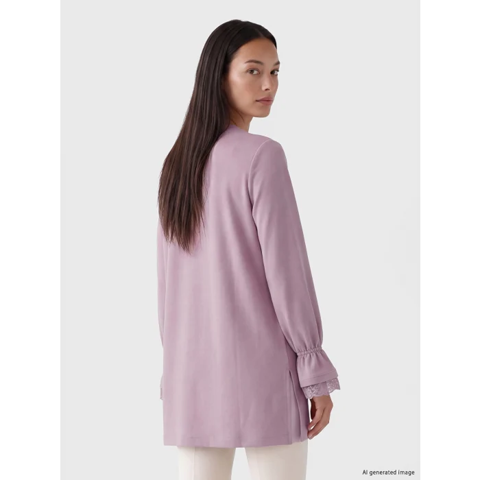 LCW EVERYDAY Lila Soft Touch Kadın Sweatshirt Tunik