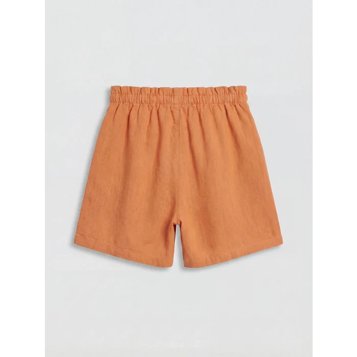 LCW Kids Turuncu Basic Kız Çocuk Şort