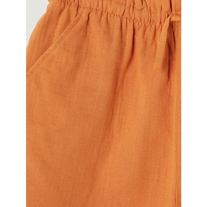 LCW Kids Turuncu Basic Kız Çocuk Şort