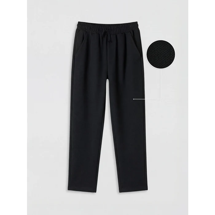 LCW Kids Siyah Regular Fit Erkek Çocuk Pantolon