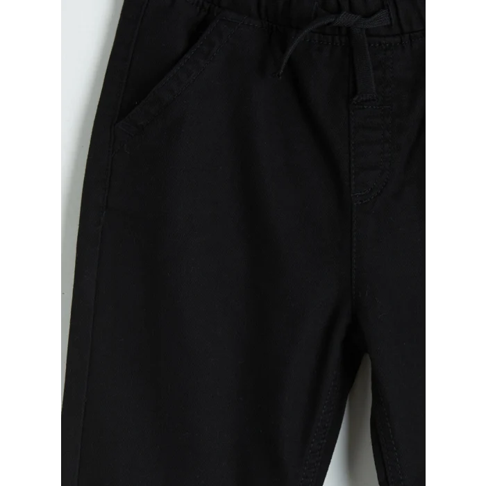 LCW Kids Siyah Regular Fit Erkek Çocuk Jogger Pantolon