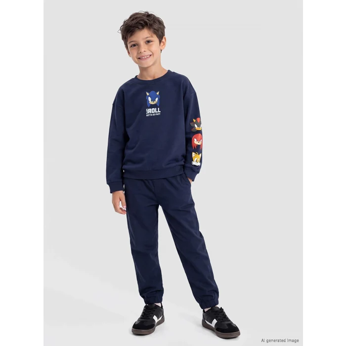 LCW Kids Lacivert Regular Fit Erkek Çocuk Jogger Pantolon