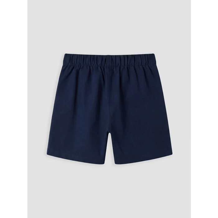 LCW Kids Lacivert Kız Çocuk Pileli Gabardin Şort Etek
