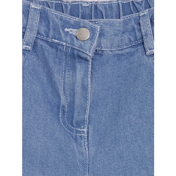 LCW Kids İndigo Wideleg Kız Çocuk Jean Pantolon