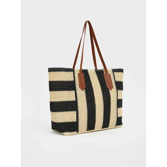 LCW ACCESSORIES Siyah Omuz Askılı Kadın Plaj Çantası