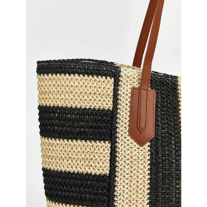 LCW ACCESSORIES Siyah Omuz Askılı Kadın Plaj Çantası