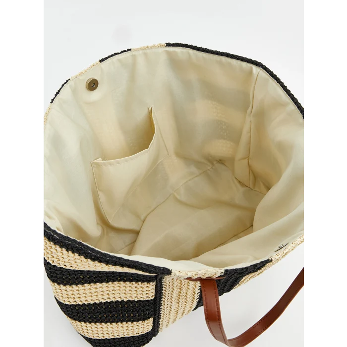 LCW ACCESSORIES Siyah Omuz Askılı Kadın Plaj Çantası