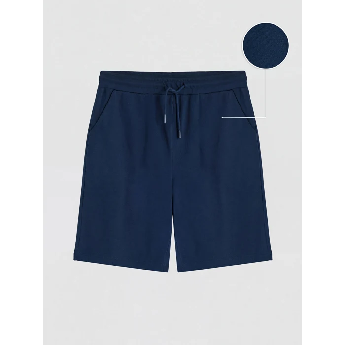 LCWAIKIKI Basic Lacivert Beli Lastikli Kadın Şort