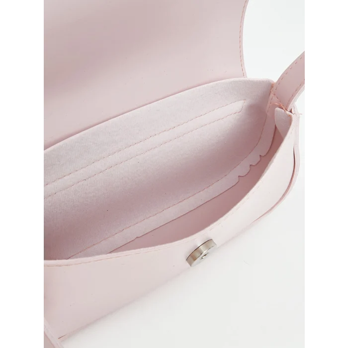 LCW ACCESSORIES Pembe Aksesuarlı Deri Görünümlü Kadın Omuz Çantası