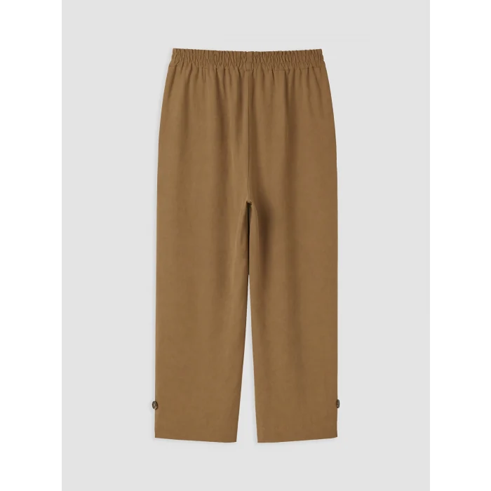 LCWAIKIKI Classic Haki Beli Lastikli Modal Karışımlı Kadın Pantolon