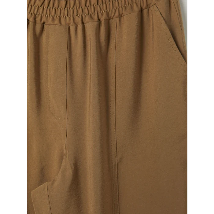 LCWAIKIKI Classic Haki Beli Lastikli Modal Karışımlı Kadın Pantolon