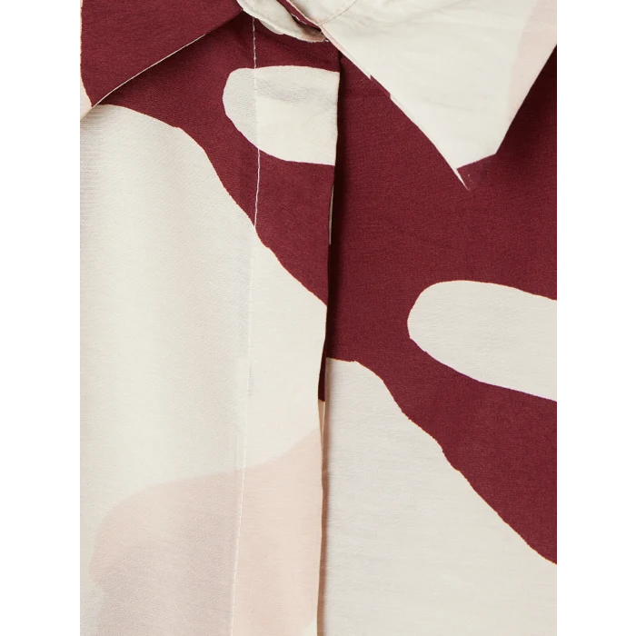 LCW EVERYDAY Bordo Çiçekli Kadın Gömlek Tunik