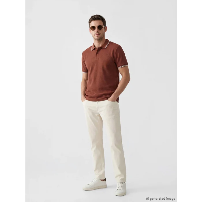 LCWAIKIKI Classic Bej Regular Fit Gabardin Erkek Chino Pantolon