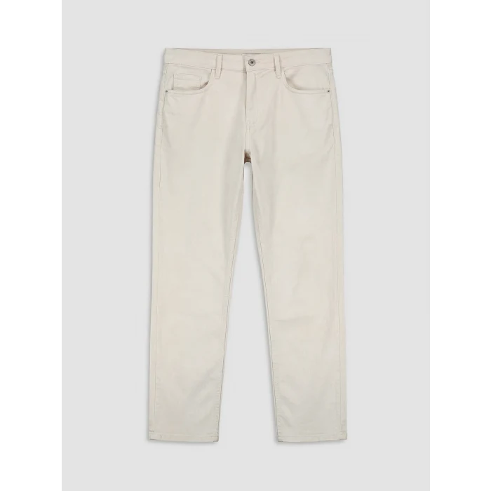 LCWAIKIKI Classic Bej Regular Fit Gabardin Erkek Chino Pantolon