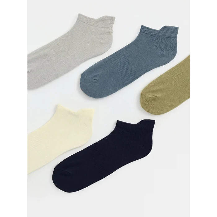 LCW ACCESSORIES Karışık Desenli Erkek Patik Çorap 5li