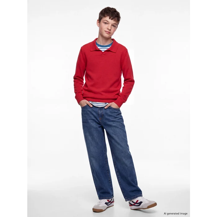LCW Kids İndigo Baggy Fit Erkek Çocuk Jean Pantolon