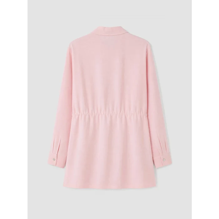 LCW Modest Pembe Beli Bağcıklı Kadın Gömlek Tunik