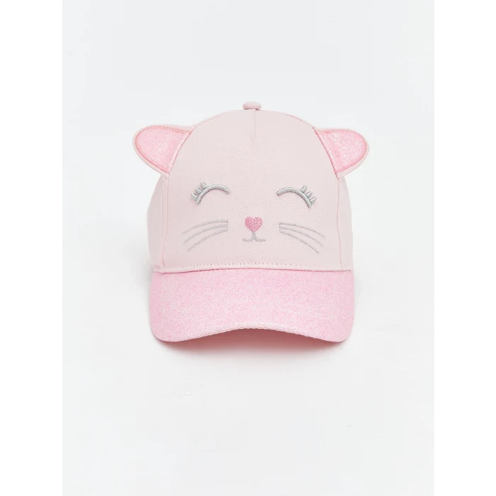 LCW ACCESSORIES Pembe Hayvan Figürlü Kız Çocuk Kep Şapka