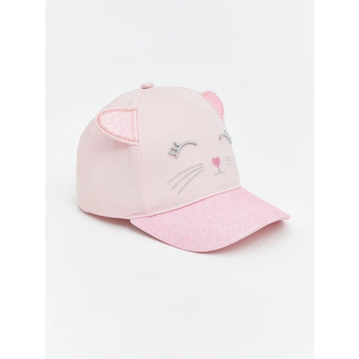 LCW ACCESSORIES Pembe Hayvan Figürlü Kız Çocuk Kep Şapka