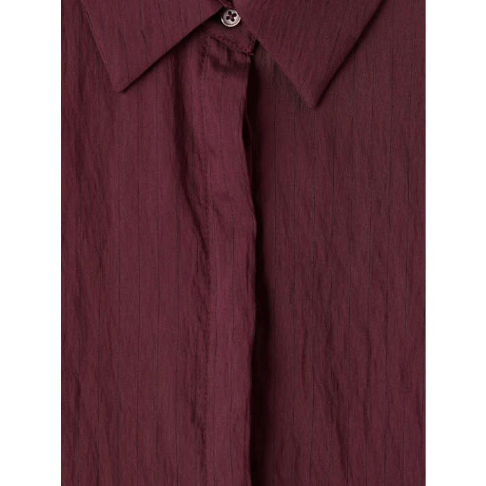 LCW Modest Bordo Modal Karışımlı Kadın Gömlek Tunik