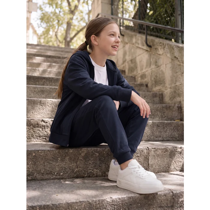 LCW Kids Lacivert Kız Çocuk Eşofman Takımı