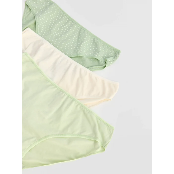 LCW DREAM Yeşil Desenli Bikini Külot 3lü