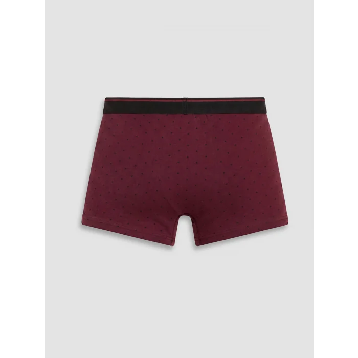 LC WAIKIKI Bordo Pamuklu Esnek Erkek Boxer 3lü