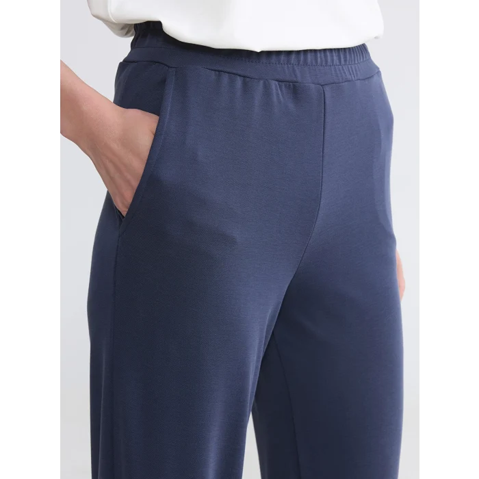 LCWAIKIKI Classic Lacivert Soft Touch Kadın Eşofman Altı