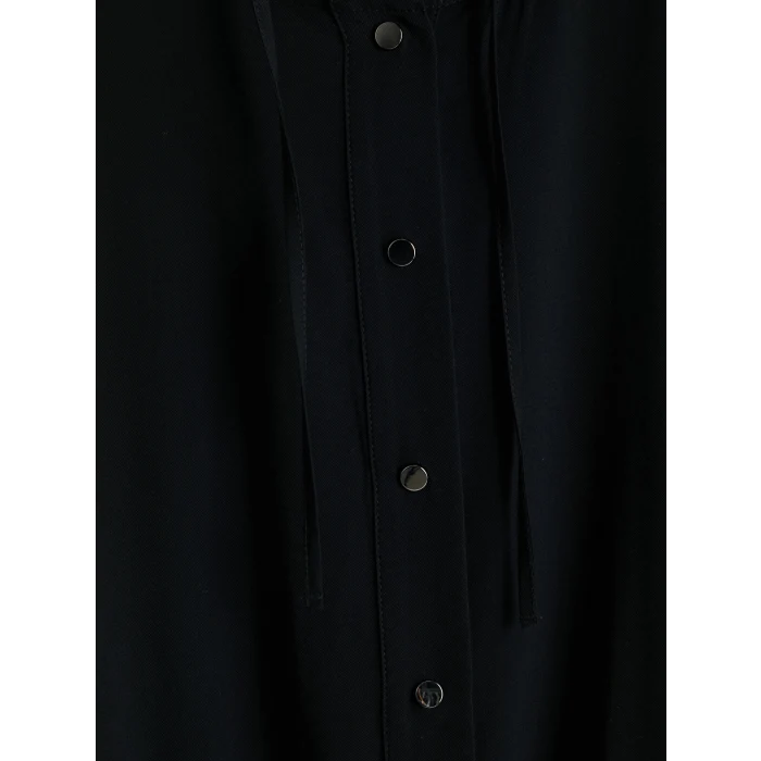 LCW EVERYDAY Siyah Kapüşonlu Kadın Tunik