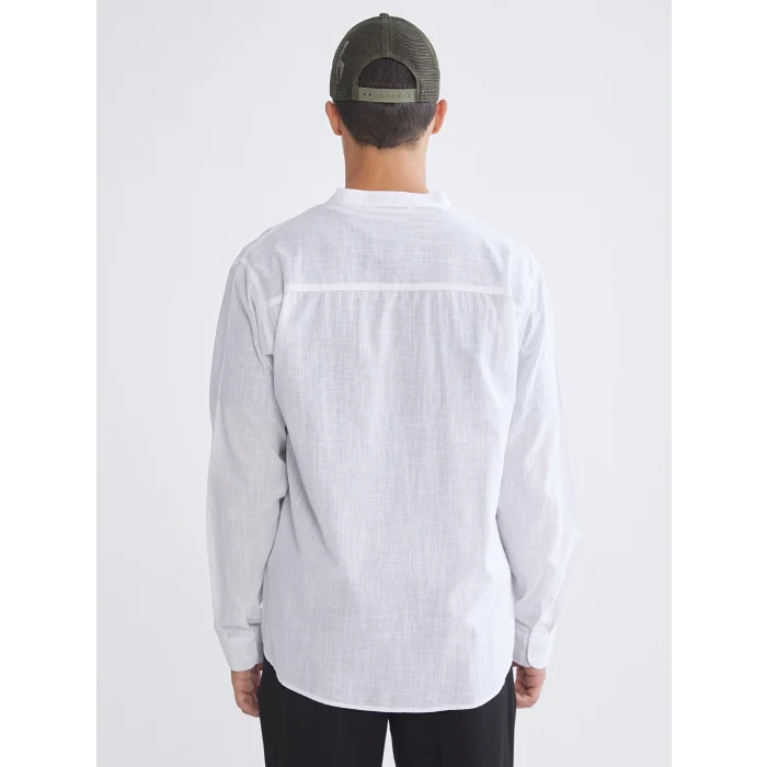 XSIDE Beyaz Regular Fit Poplin Erkek Gömlek