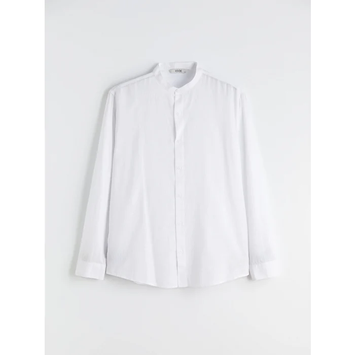 XSIDE Beyaz Regular Fit Poplin Erkek Gömlek