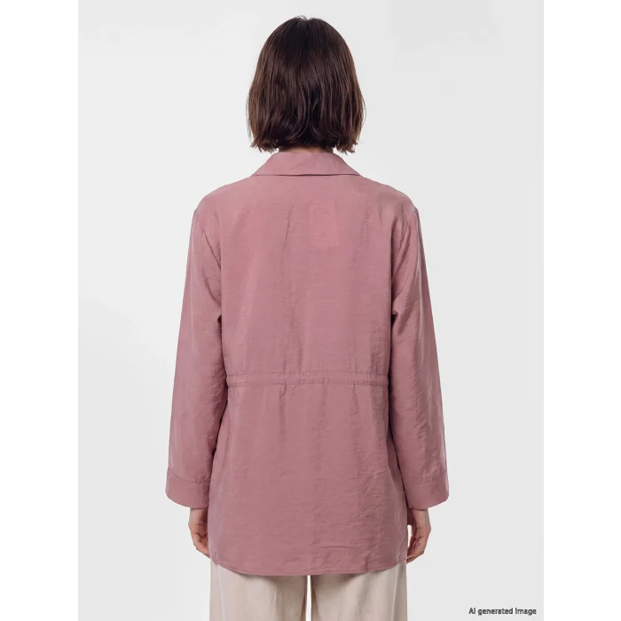 LCW Modest Bordo Modal Karışımlı Kadın Gömlek Tunik