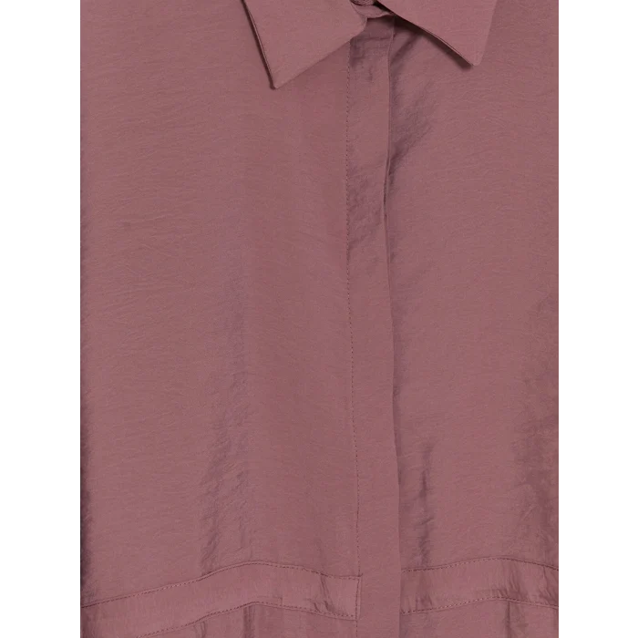 LCW Modest Bordo Modal Karışımlı Kadın Gömlek Tunik