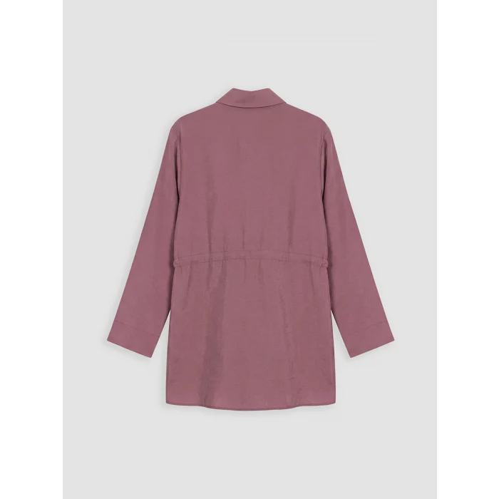 LCW Modest Bordo Modal Karışımlı Kadın Gömlek Tunik