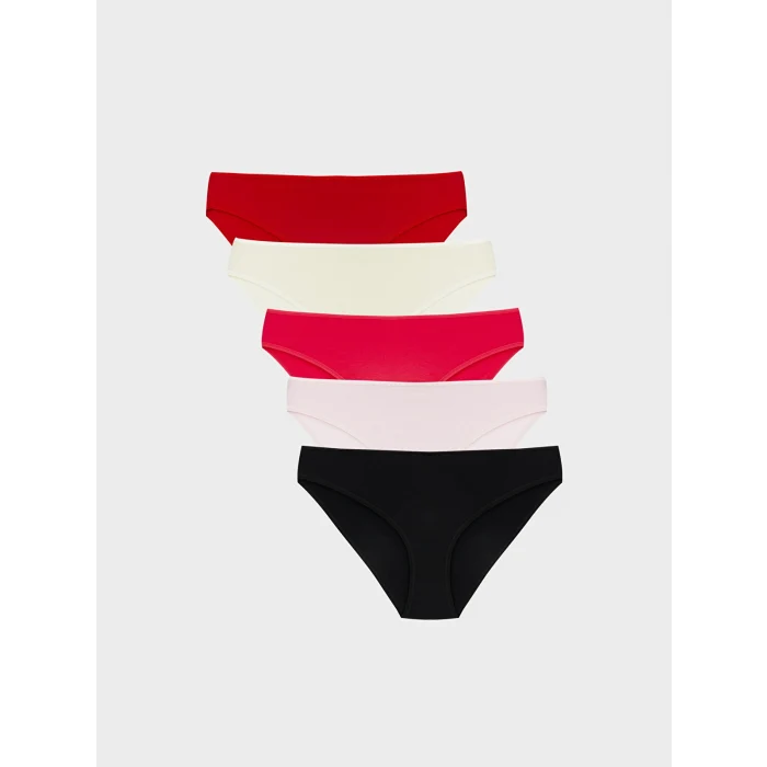 LCW DREAM Pembe Düz Bikini Külot 5li